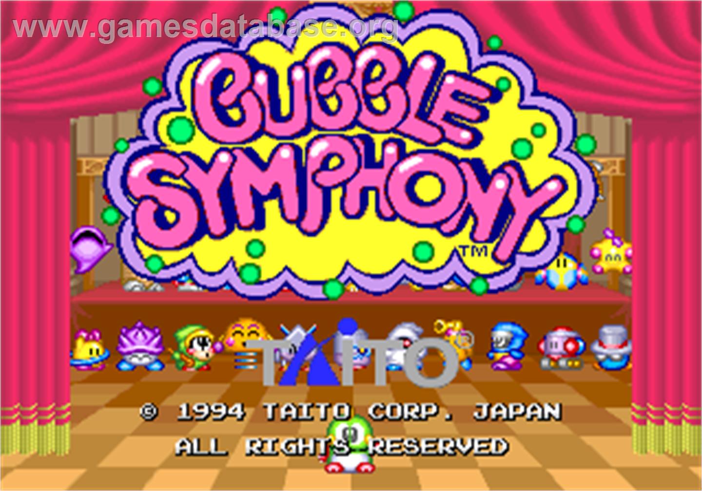 Bubble Symphony - Arcade - Artwork - Title Screen