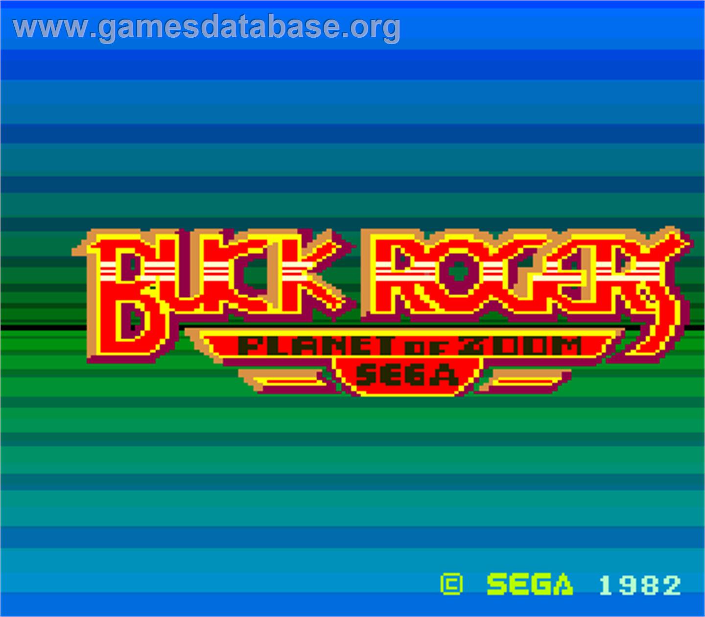 Buck Rogers: Planet of Zoom - Arcade - Artwork - Title Screen
