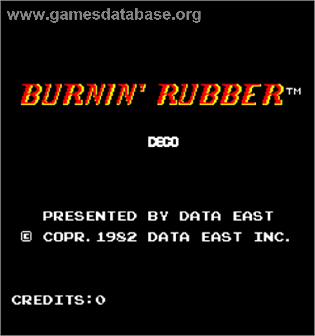 Burnin' Rubber - Arcade - Artwork - Title Screen