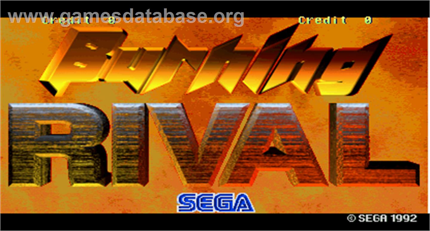 Burning Rival - Arcade - Artwork - Title Screen