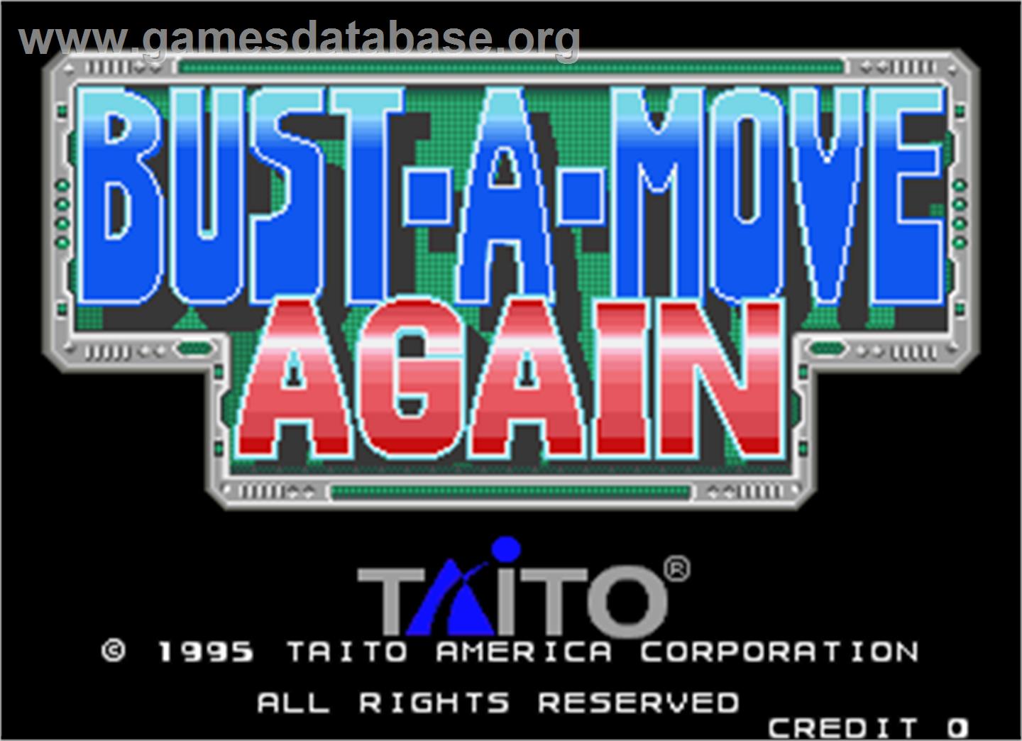 Bust-A-Move Again - Arcade - Artwork - Title Screen