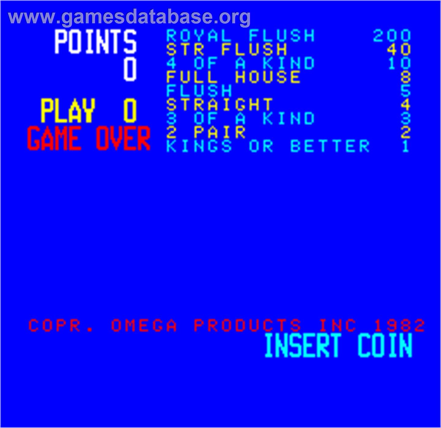 Cal Omega - Game 15.7 - Arcade - Artwork - Title Screen