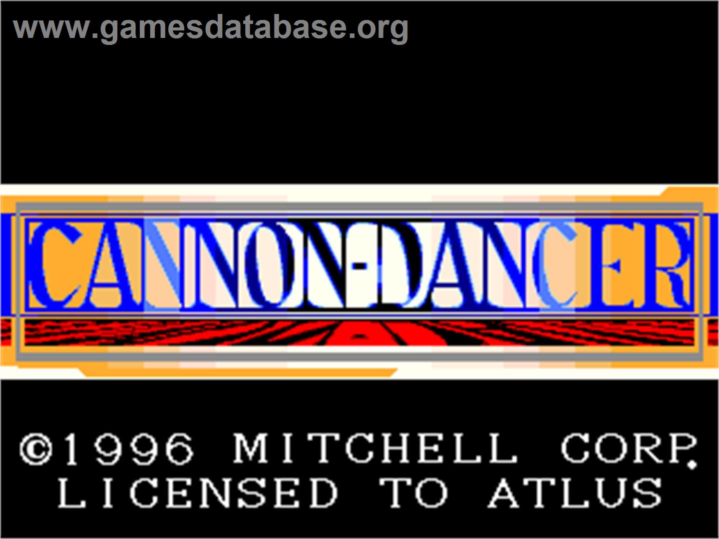 Cannon Dancer - Arcade - Artwork - Title Screen