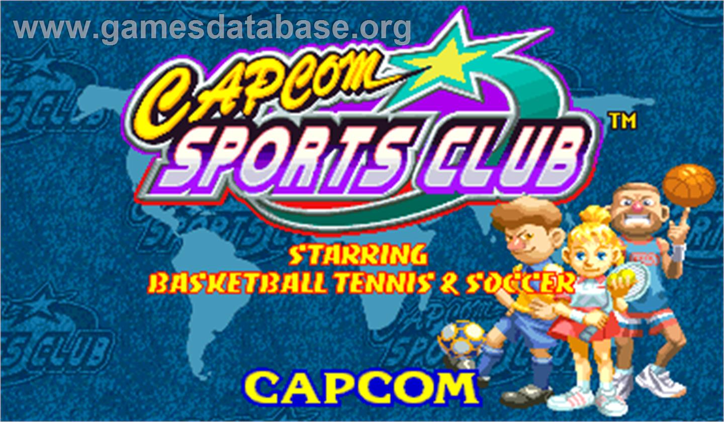Capcom Sports Club - Arcade - Artwork - Title Screen