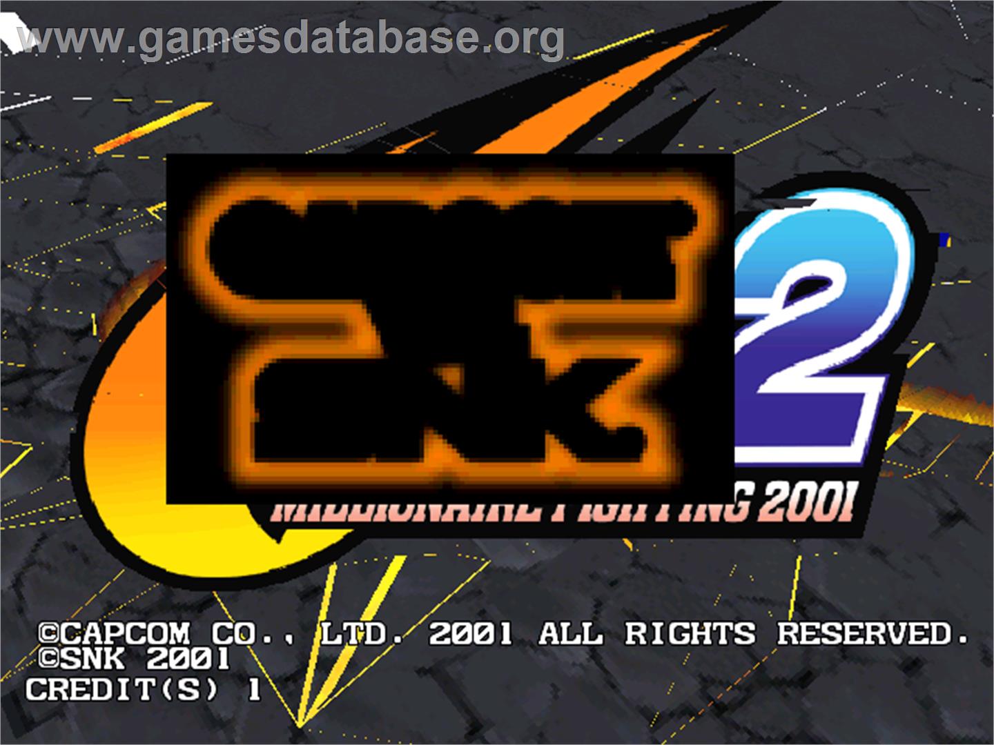 Capcom Vs. SNK 2 Millionaire Fighting 2001 - Arcade - Artwork - Title Screen