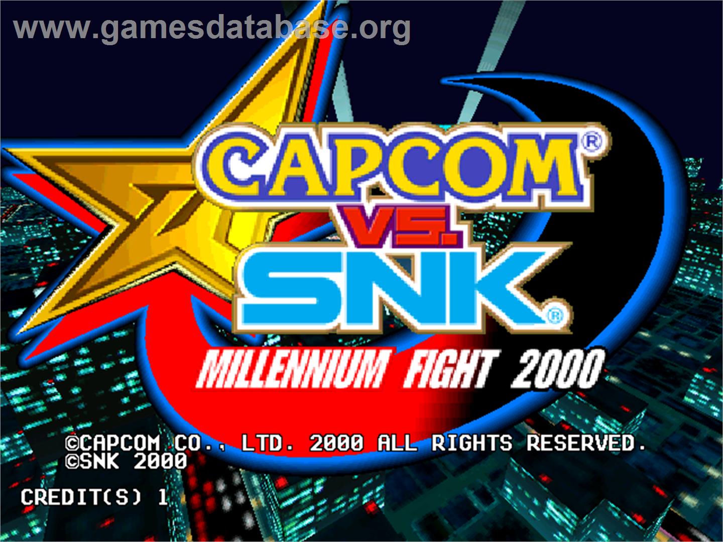 Capcom Vs. SNK Millennium Fight 2000 - Arcade - Artwork - Title Screen