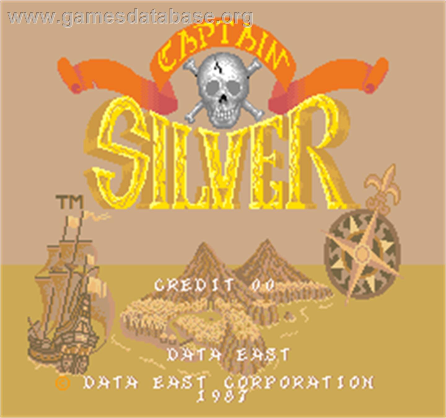 Captain Silver - Arcade - Artwork - Title Screen