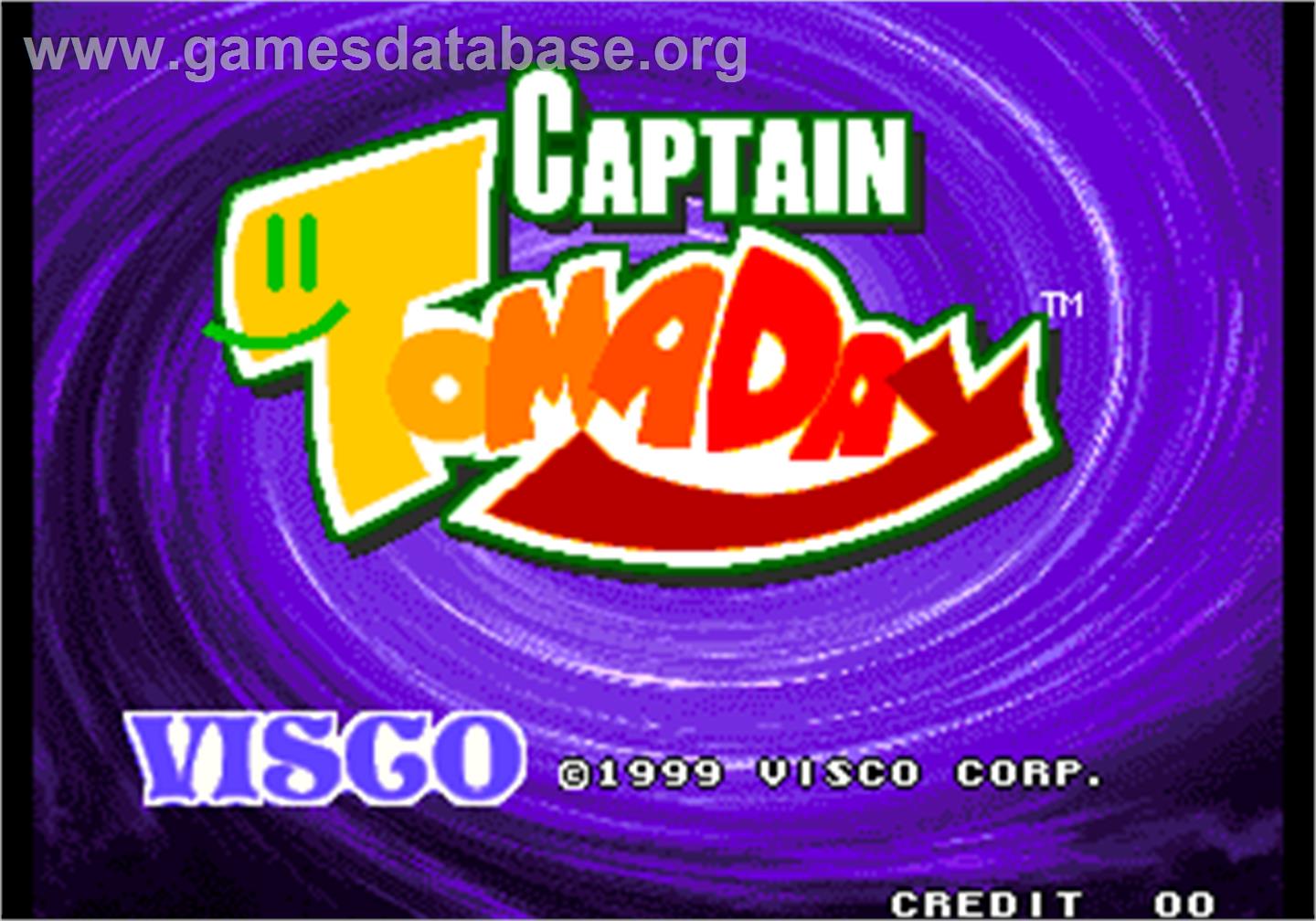 Captain Tomaday - Arcade - Artwork - Title Screen