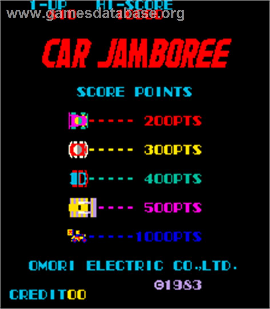Car Jamboree - Arcade - Artwork - Title Screen