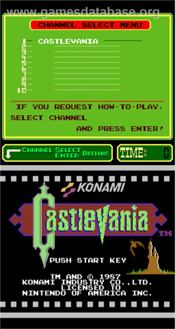 Castlevania - Arcade - Artwork - Title Screen