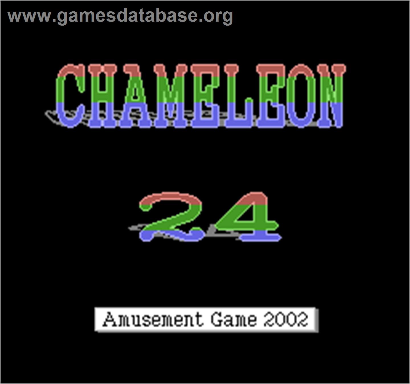 Chameleon 24 - Arcade - Artwork - Title Screen