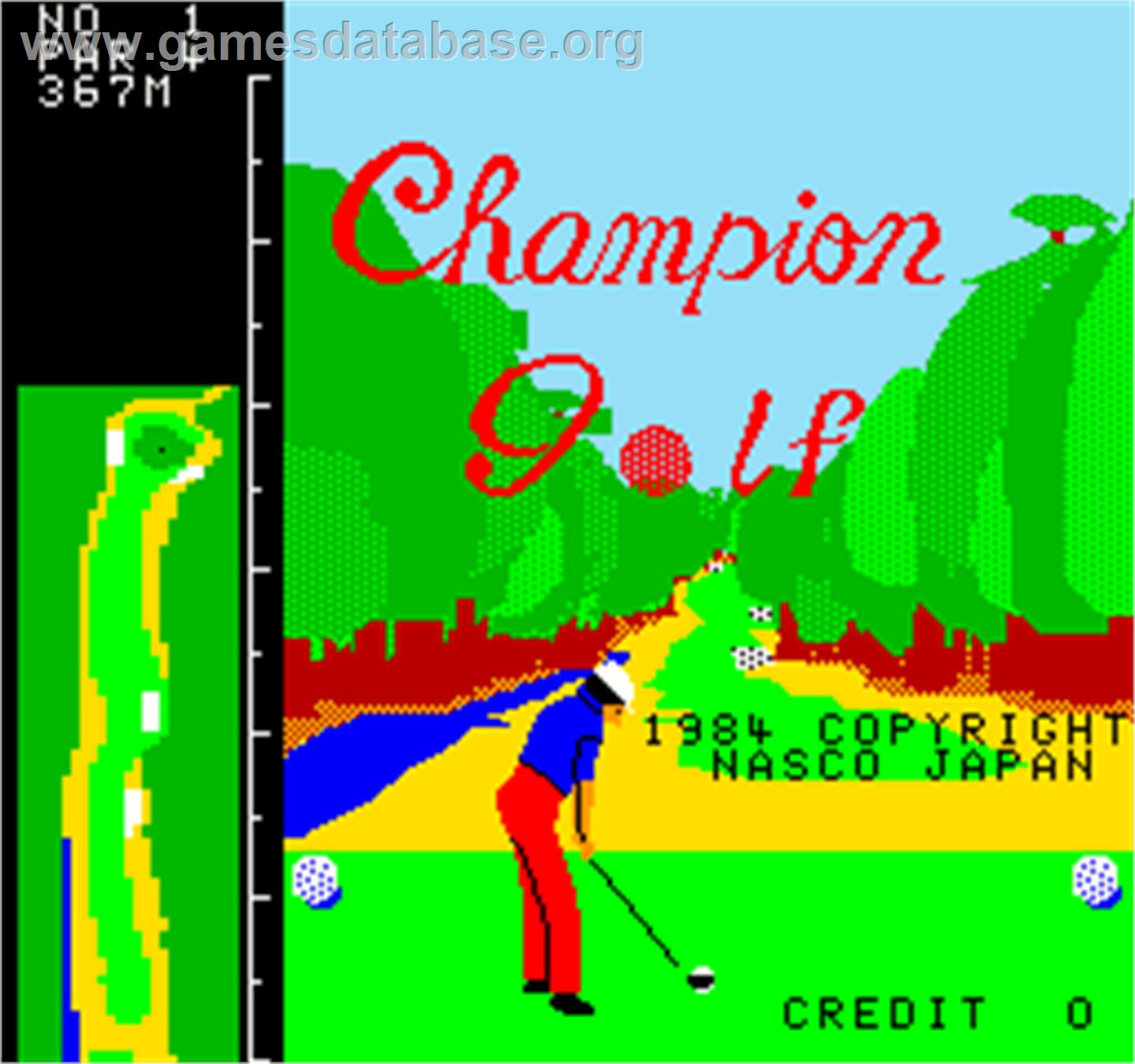 Champion Golf - Arcade - Artwork - Title Screen