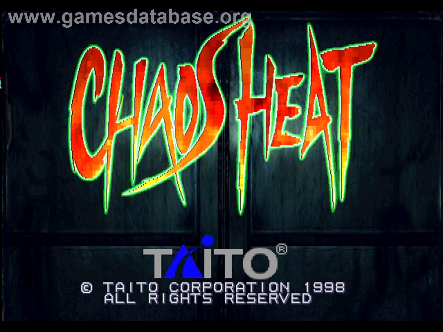 Chaos Heat - Arcade - Artwork - Title Screen