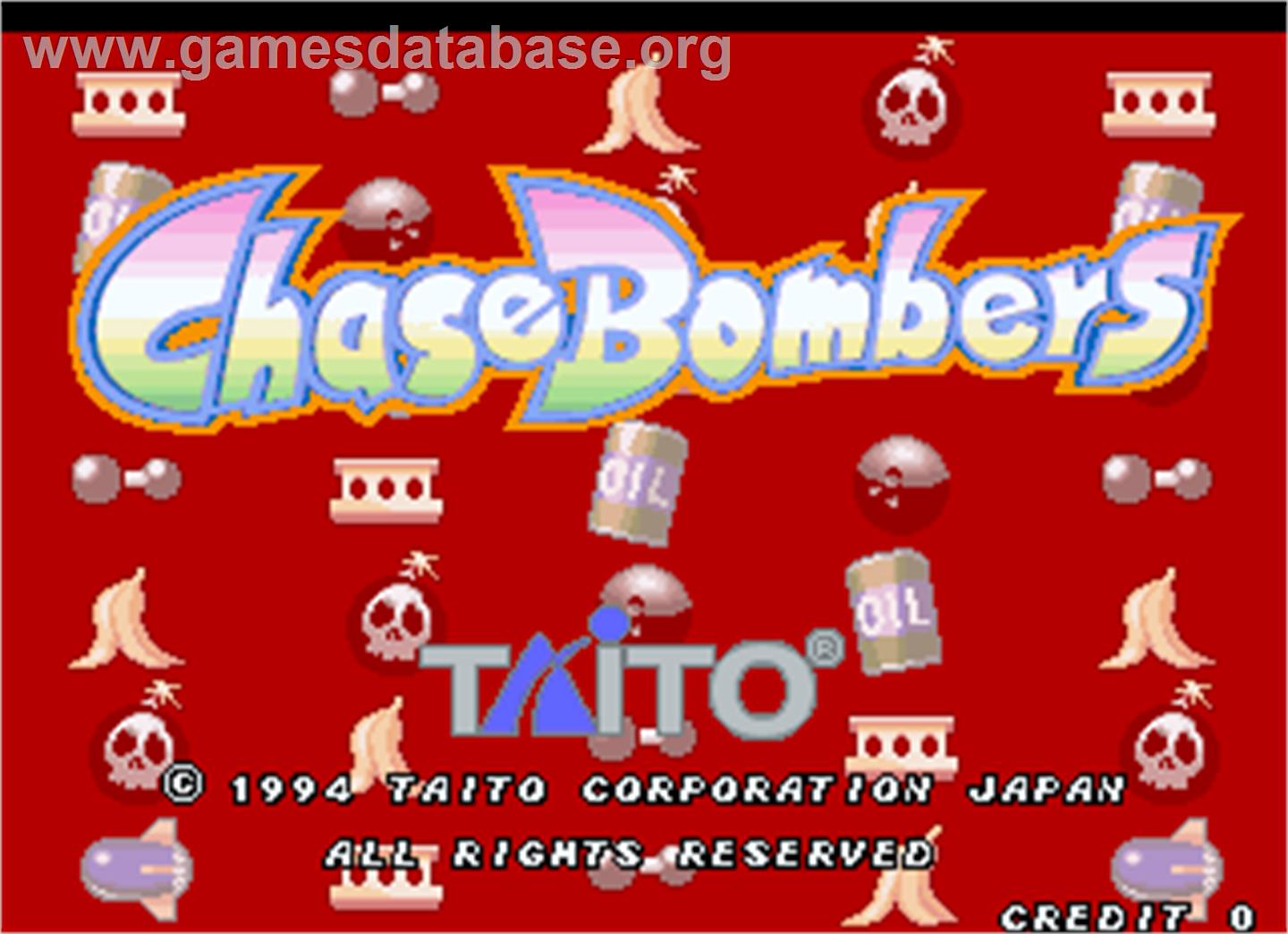 Chase Bombers - Arcade - Artwork - Title Screen