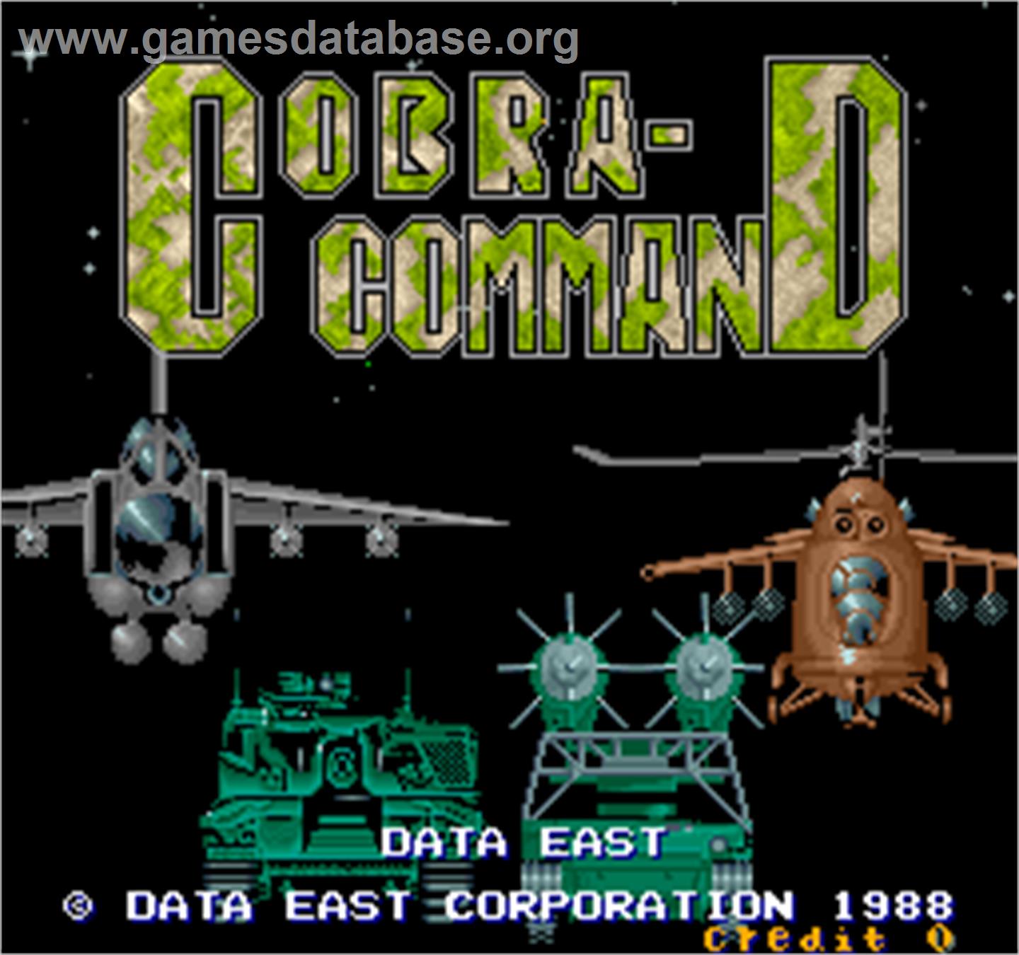 Cobra-Command - Arcade - Artwork - Title Screen