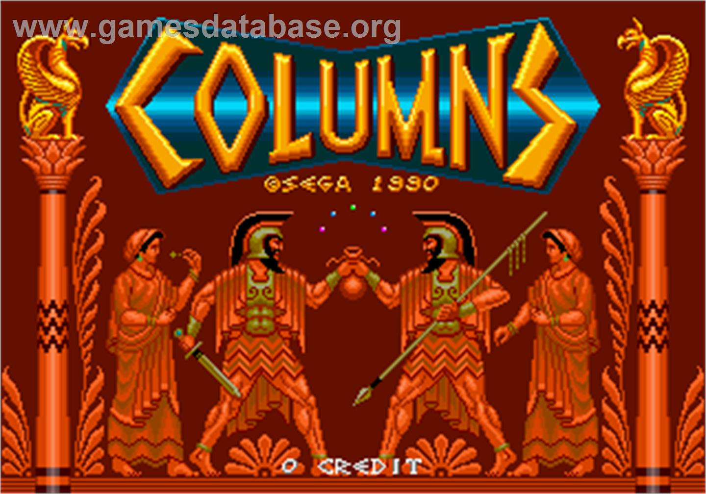 Columns - Arcade - Artwork - Title Screen