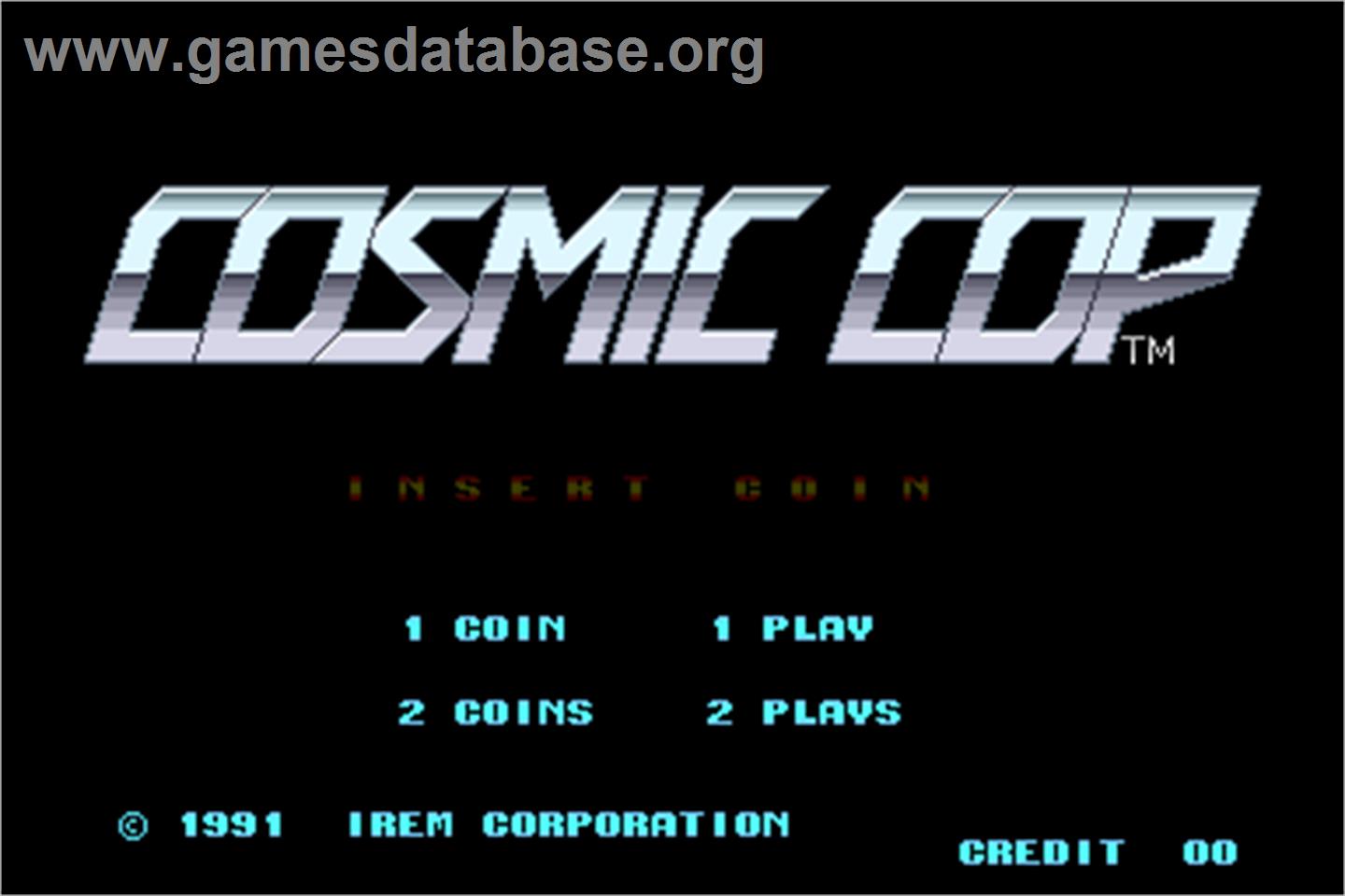 Cosmic Cop - Arcade - Artwork - Title Screen