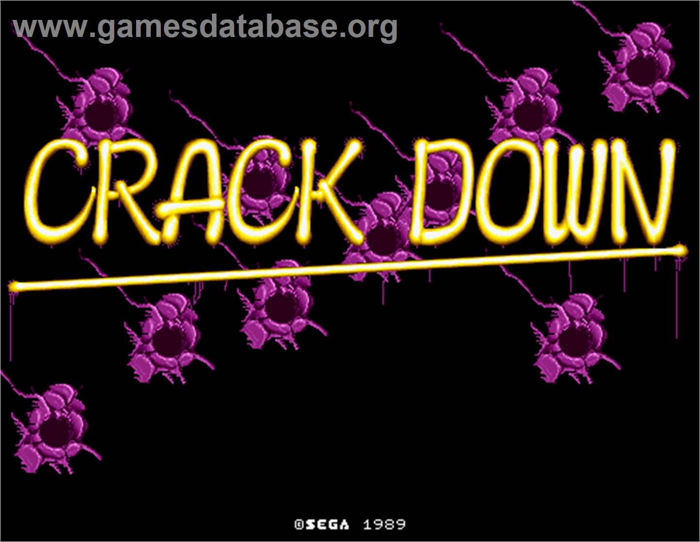 Crack Down - Arcade - Artwork - Title Screen
