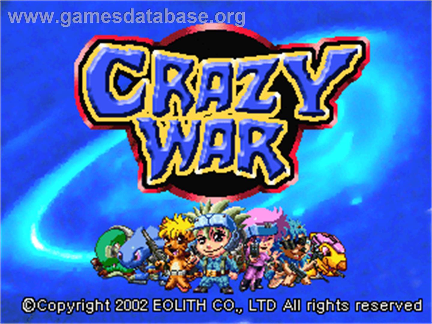 Crazy War - Arcade - Artwork - Title Screen