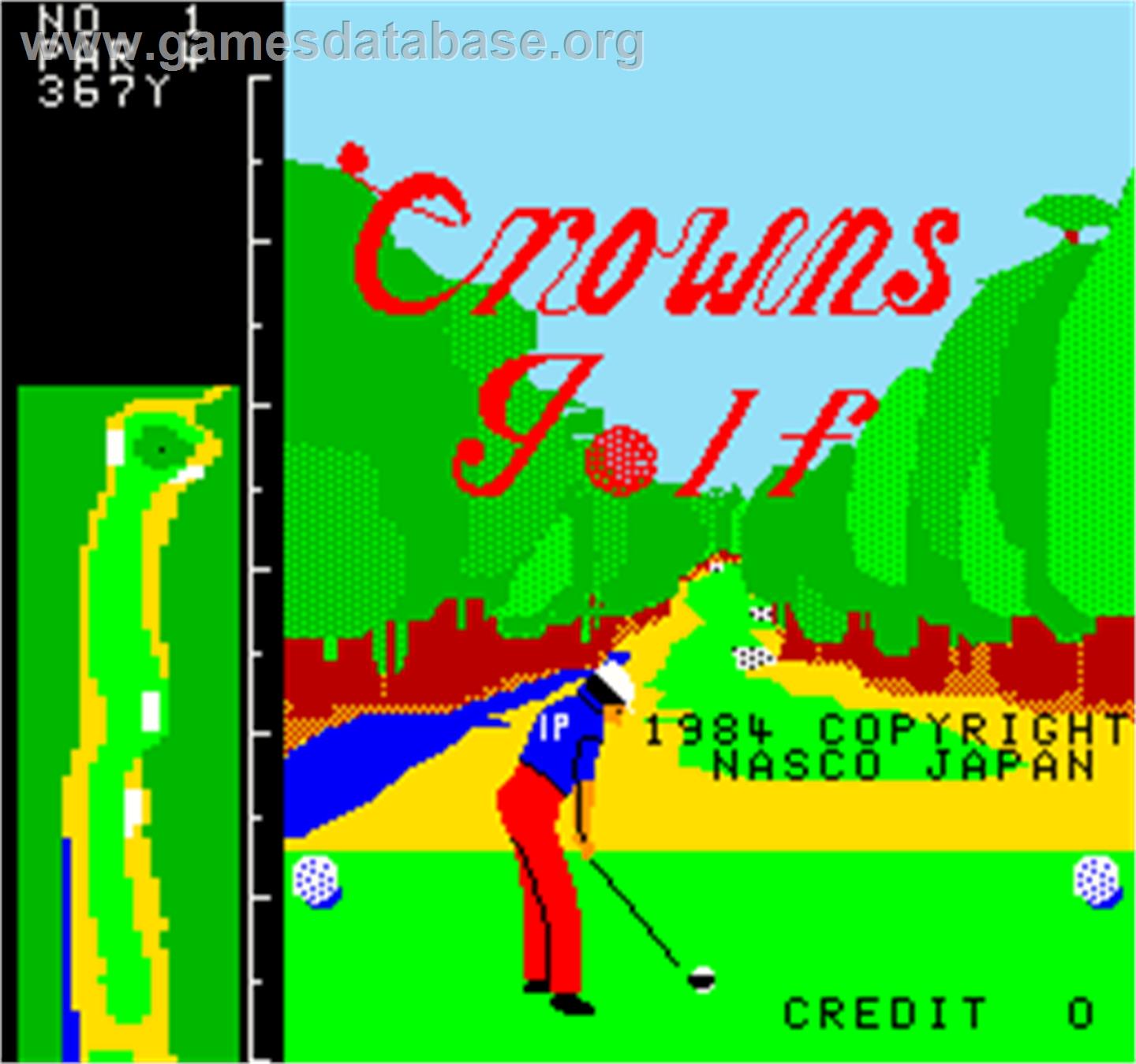 Crowns Golf - Arcade - Artwork - Title Screen