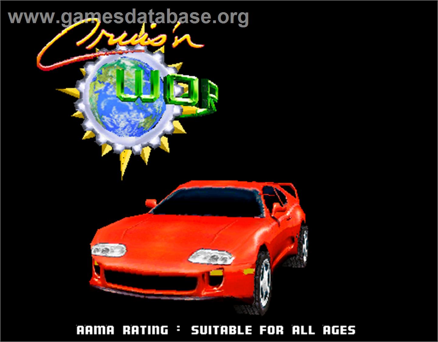 Cruis'n World - Arcade - Artwork - Title Screen