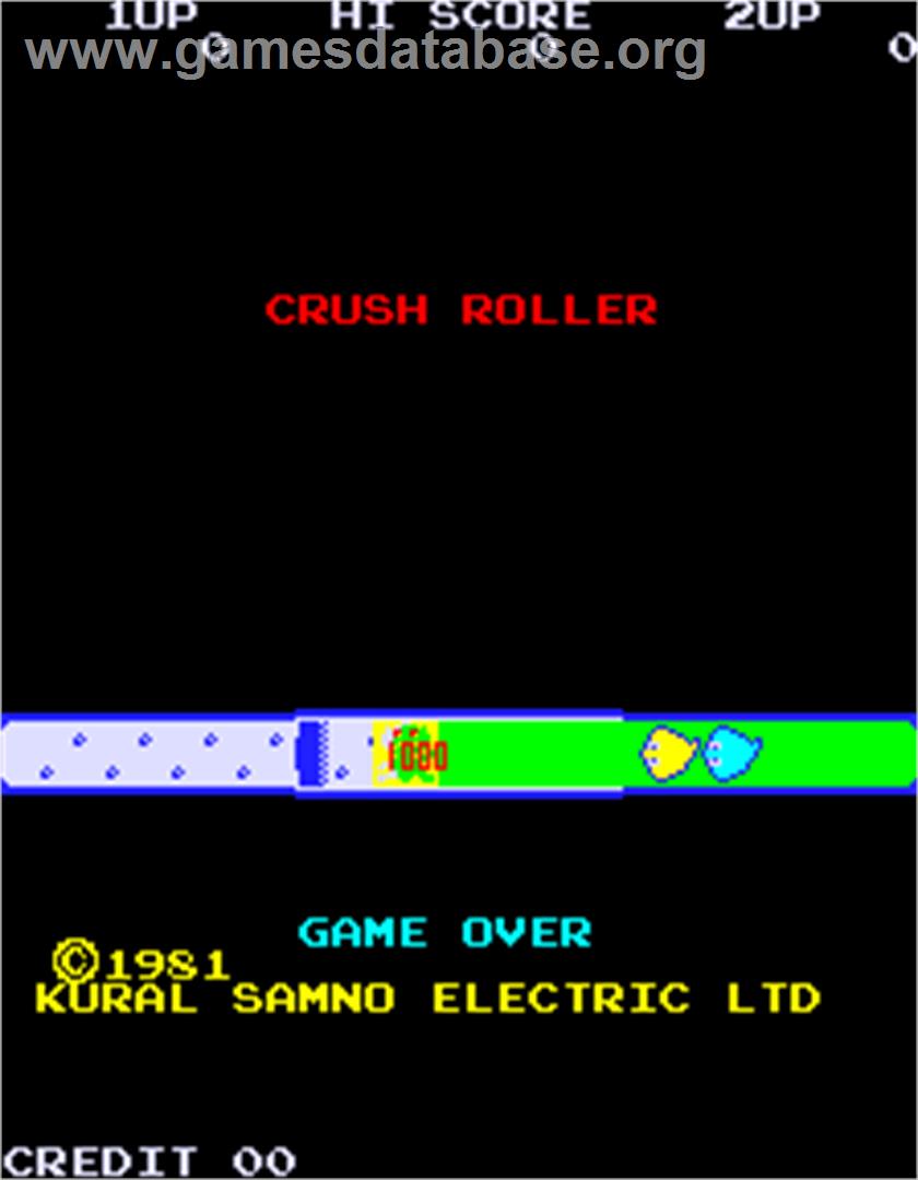 Crush Roller - Arcade - Artwork - Title Screen