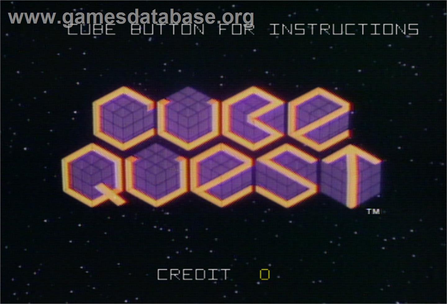 Cube Quest - Arcade - Artwork - Title Screen