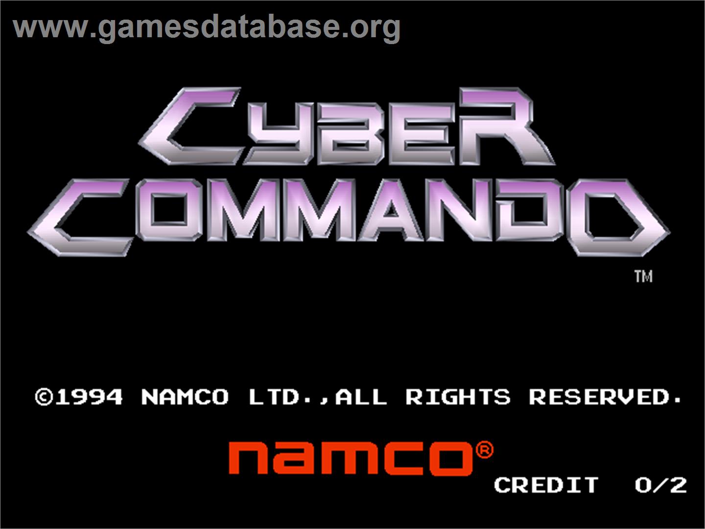 Cyber Commando - Arcade - Artwork - Title Screen