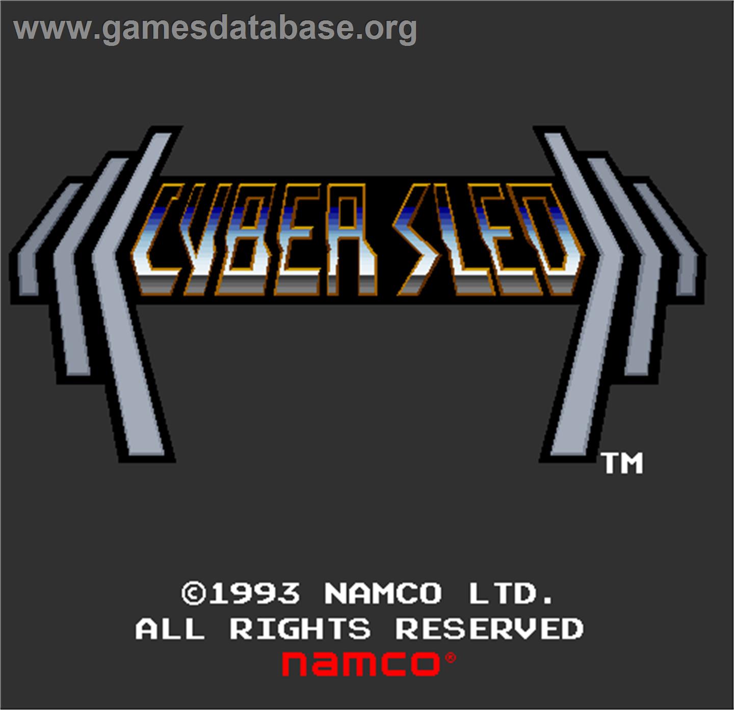 Cyber Sled - Arcade - Artwork - Title Screen
