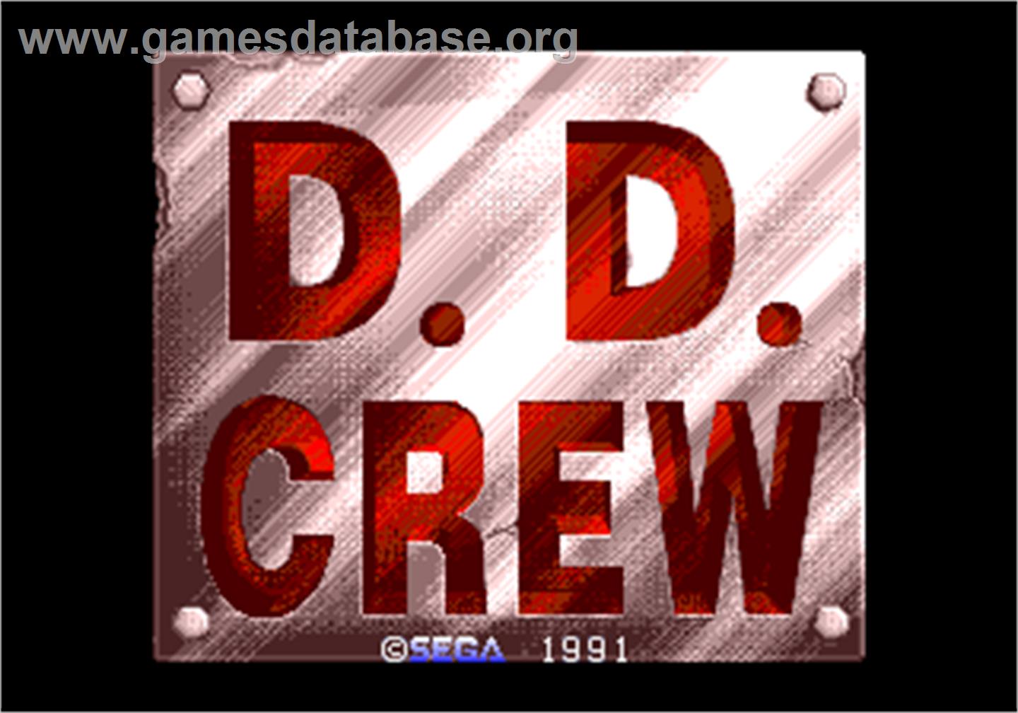 D. D. Crew - Arcade - Artwork - Title Screen