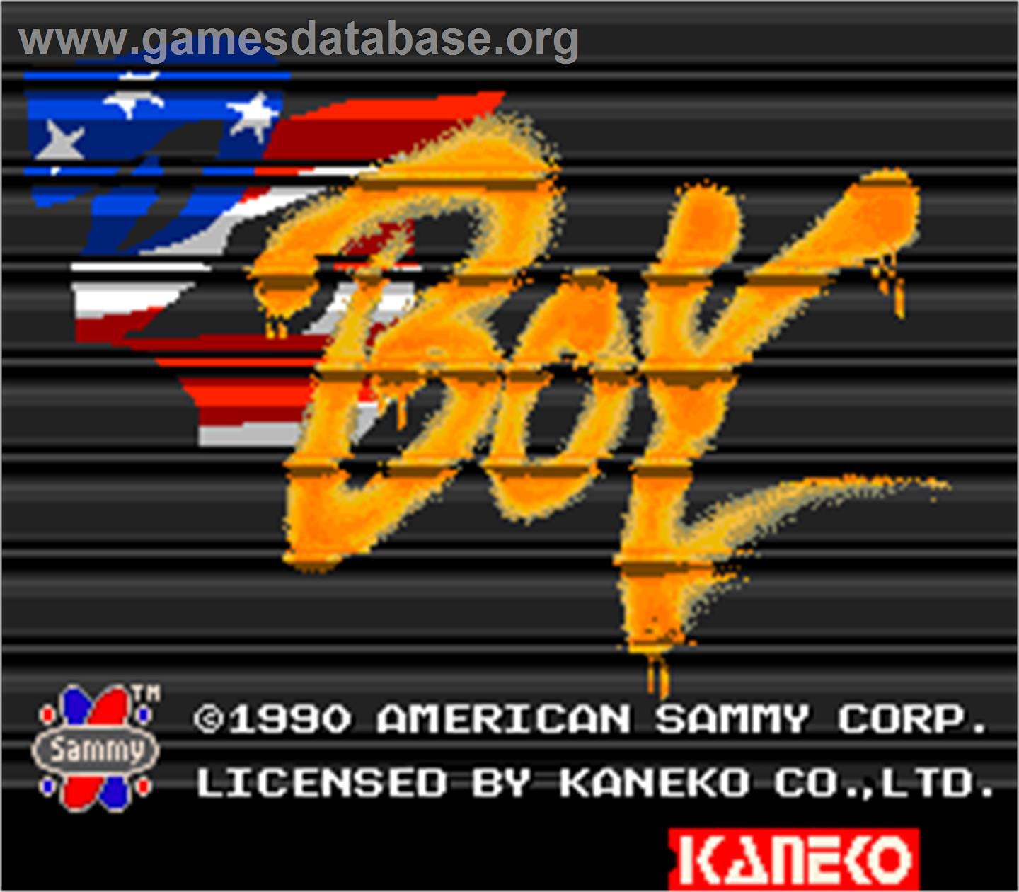 DJ Boy - Arcade - Artwork - Title Screen