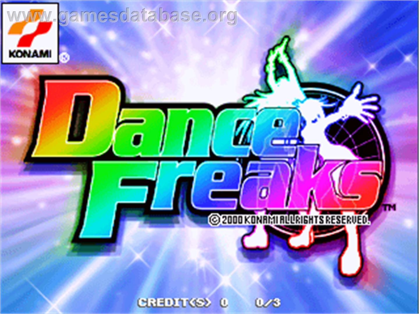 Dance Freaks - Arcade - Artwork - Title Screen