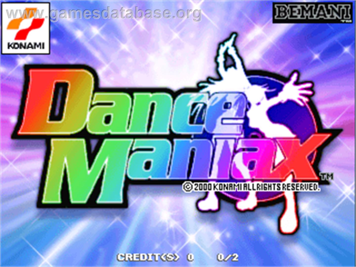 Dance Maniax - Arcade - Artwork - Title Screen