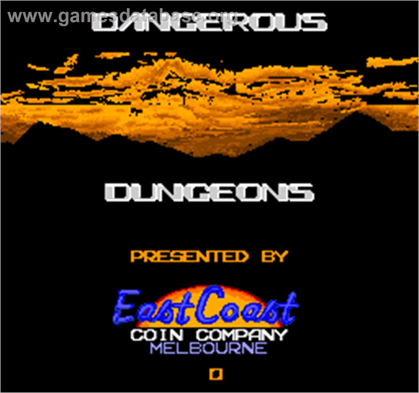 Dangerous Dungeons - Arcade - Artwork - Title Screen