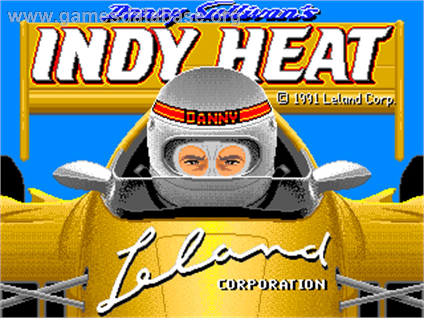 Danny Sullivan's Indy Heat - Arcade - Artwork - Title Screen