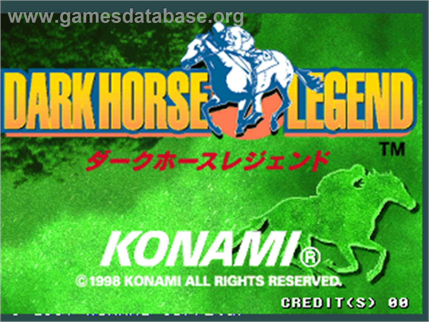 Dark Horse Legend - Arcade - Artwork - Title Screen
