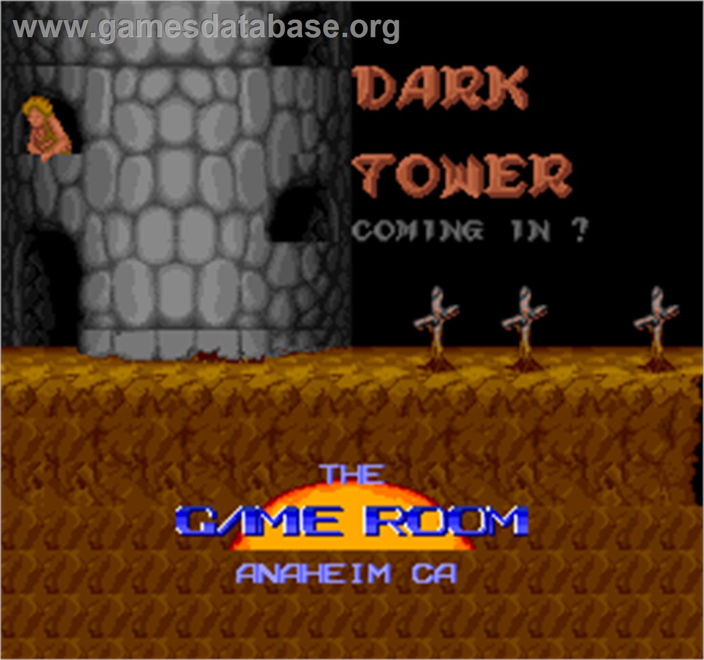 Dark Tower - Arcade - Artwork - Title Screen