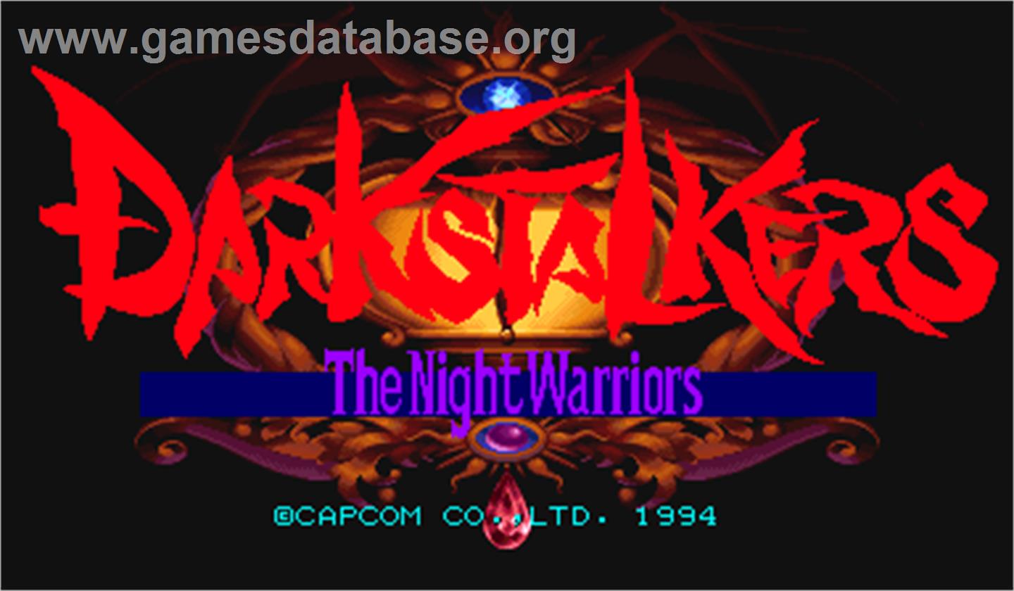 Darkstalkers: The Night Warriors - Arcade - Artwork - Title Screen