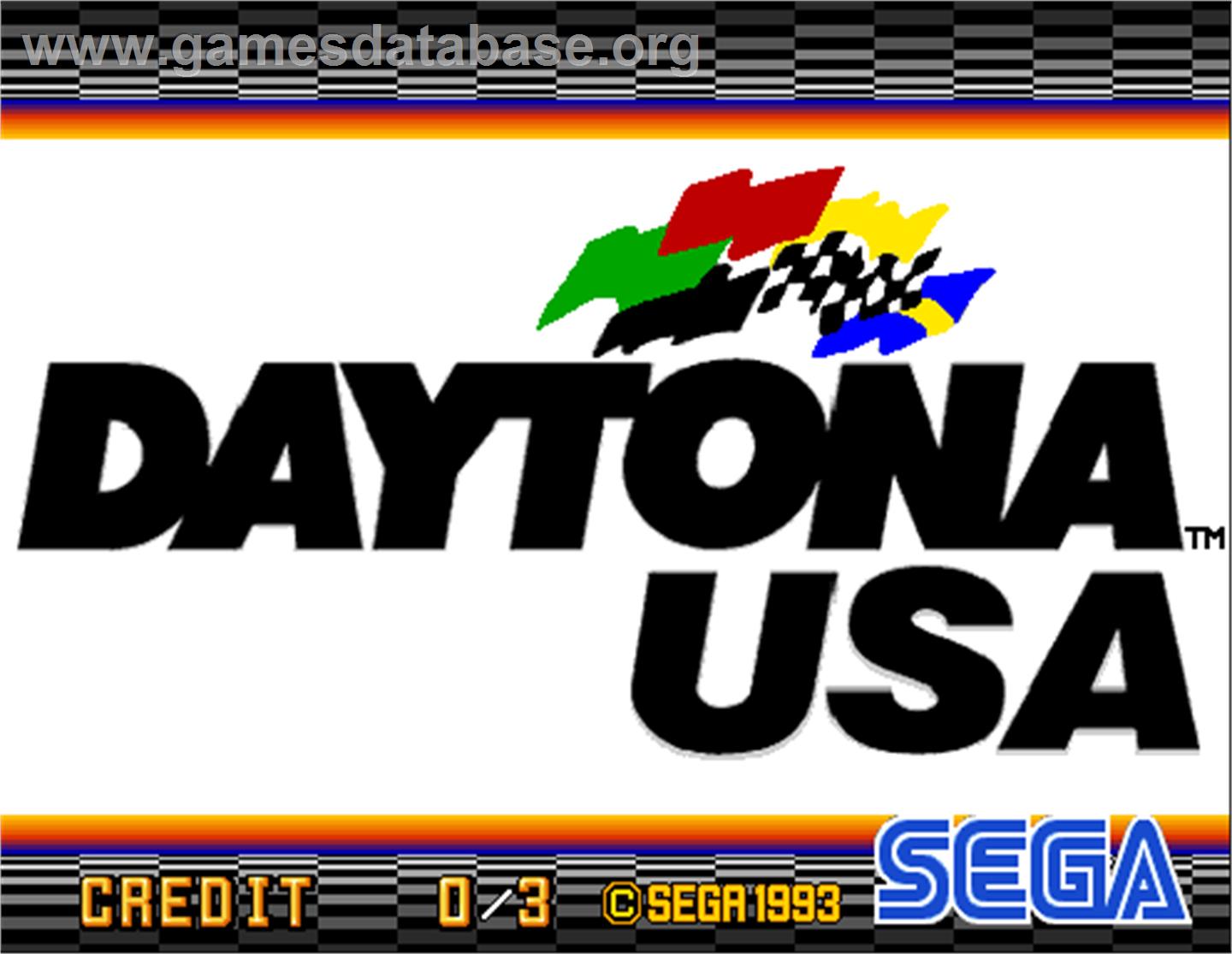 Daytona USA Deluxe '93 - Arcade - Artwork - Title Screen