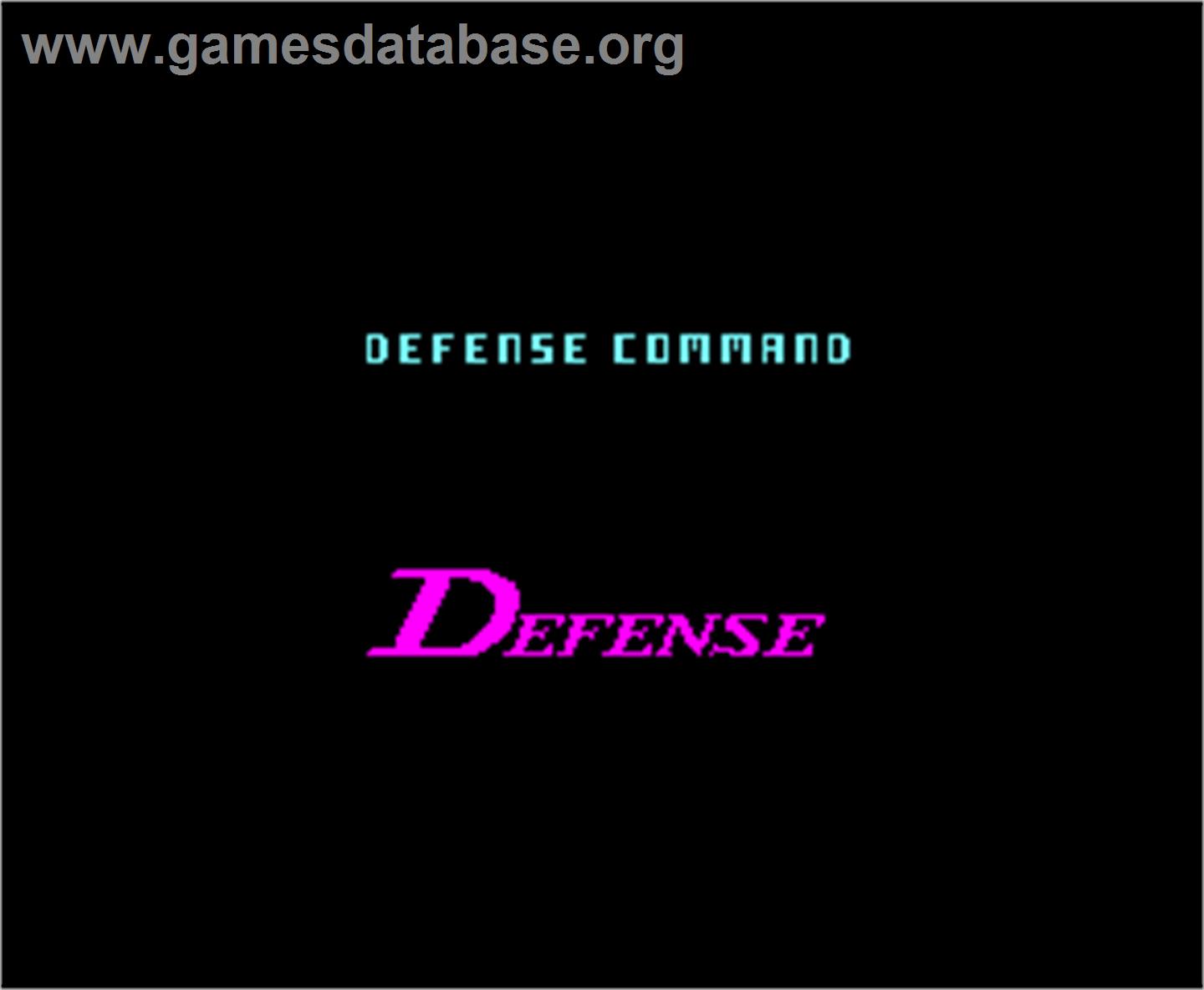 Defense Command - Arcade - Artwork - Title Screen