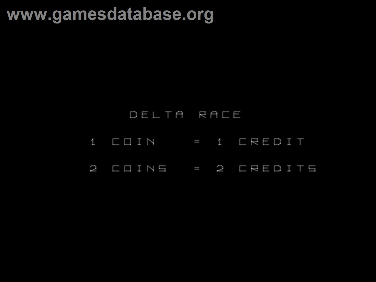 Delta Race - Arcade - Artwork - Title Screen