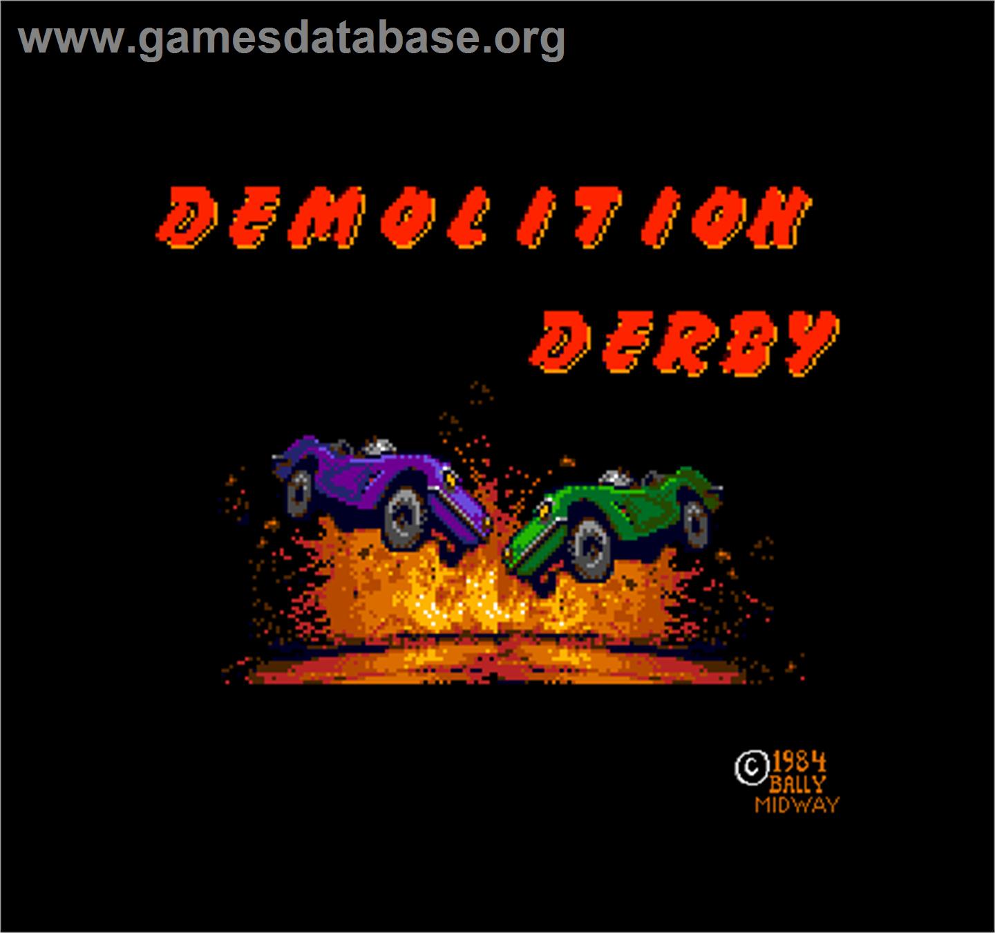 Demolition Derby - Arcade - Artwork - Title Screen
