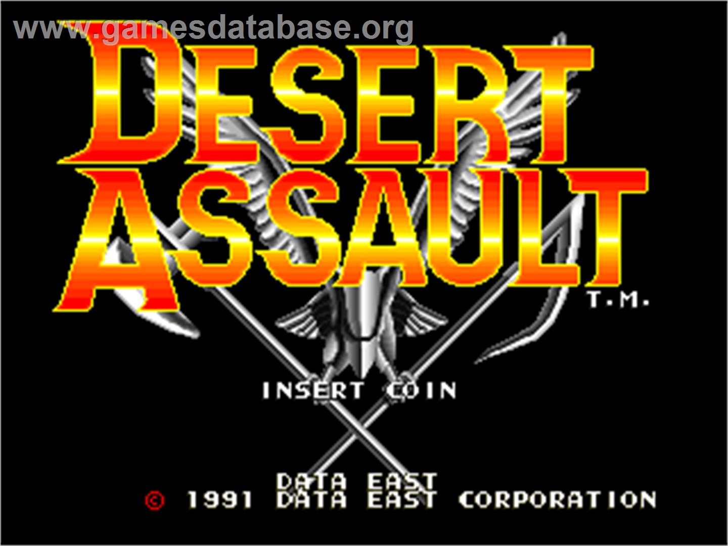 Desert Assault - Arcade - Artwork - Title Screen