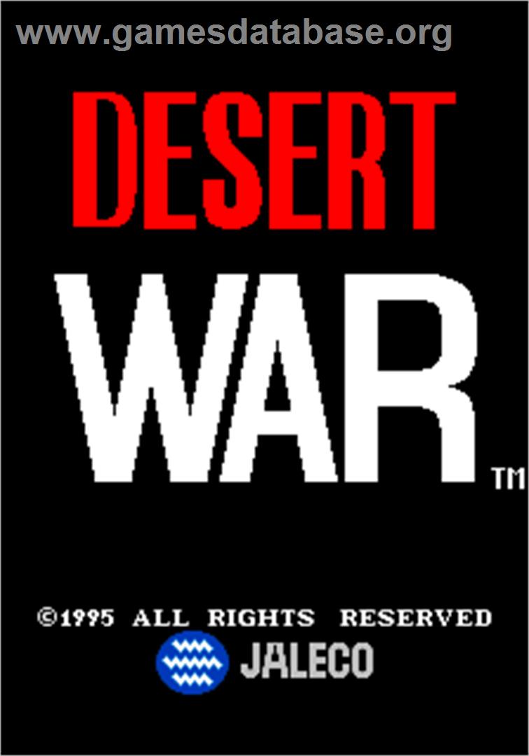 Desert War / Wangan Sensou - Arcade - Artwork - Title Screen