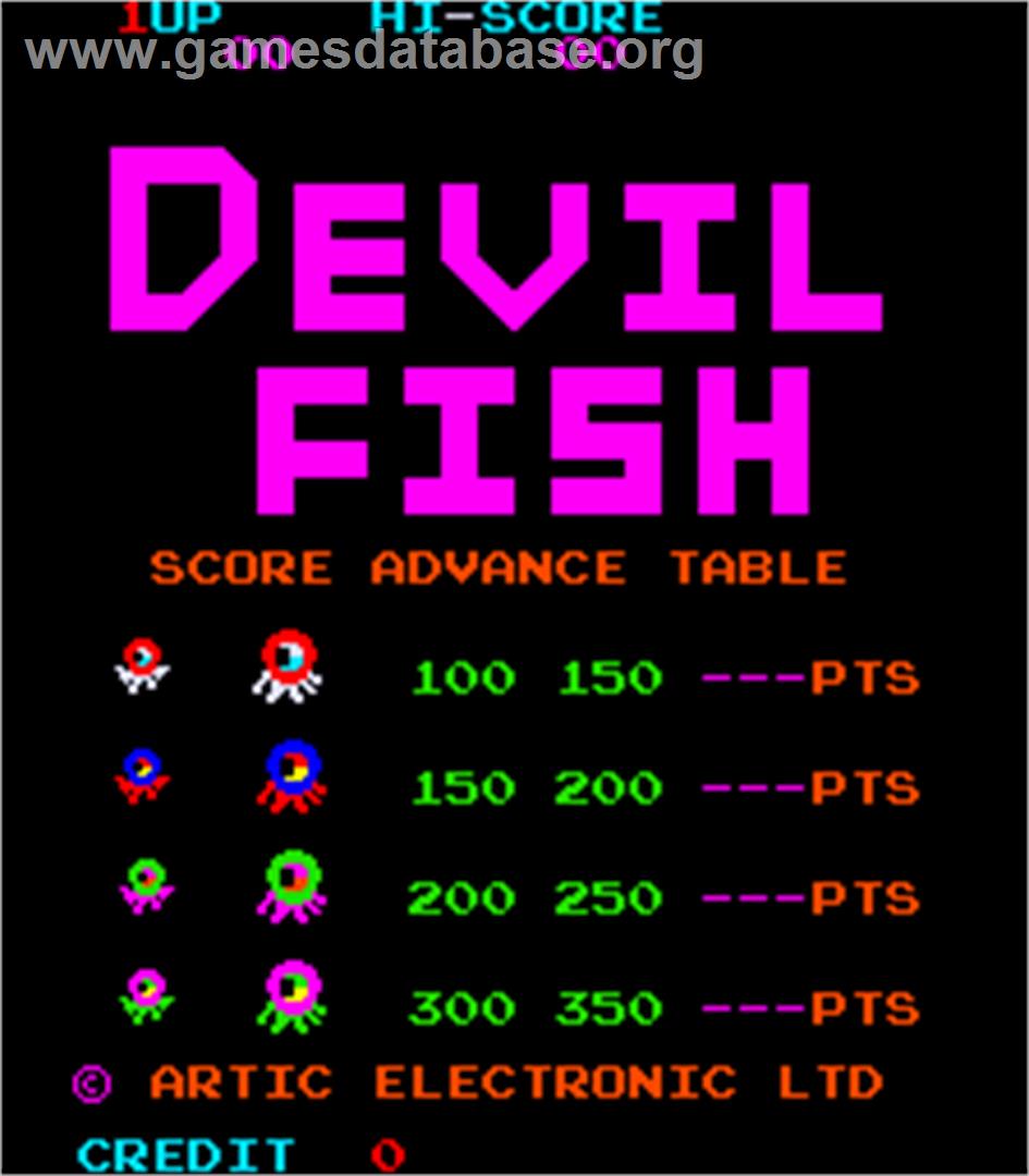 Devil Fish - Arcade - Artwork - Title Screen
