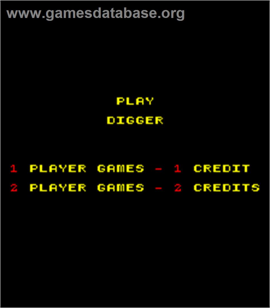 Digger - Arcade - Artwork - Title Screen