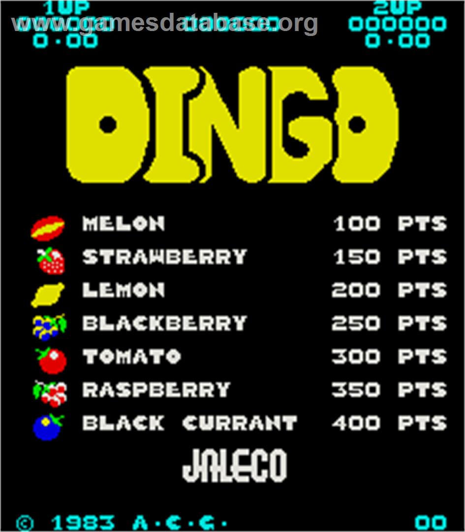 Dingo - Arcade - Artwork - Title Screen
