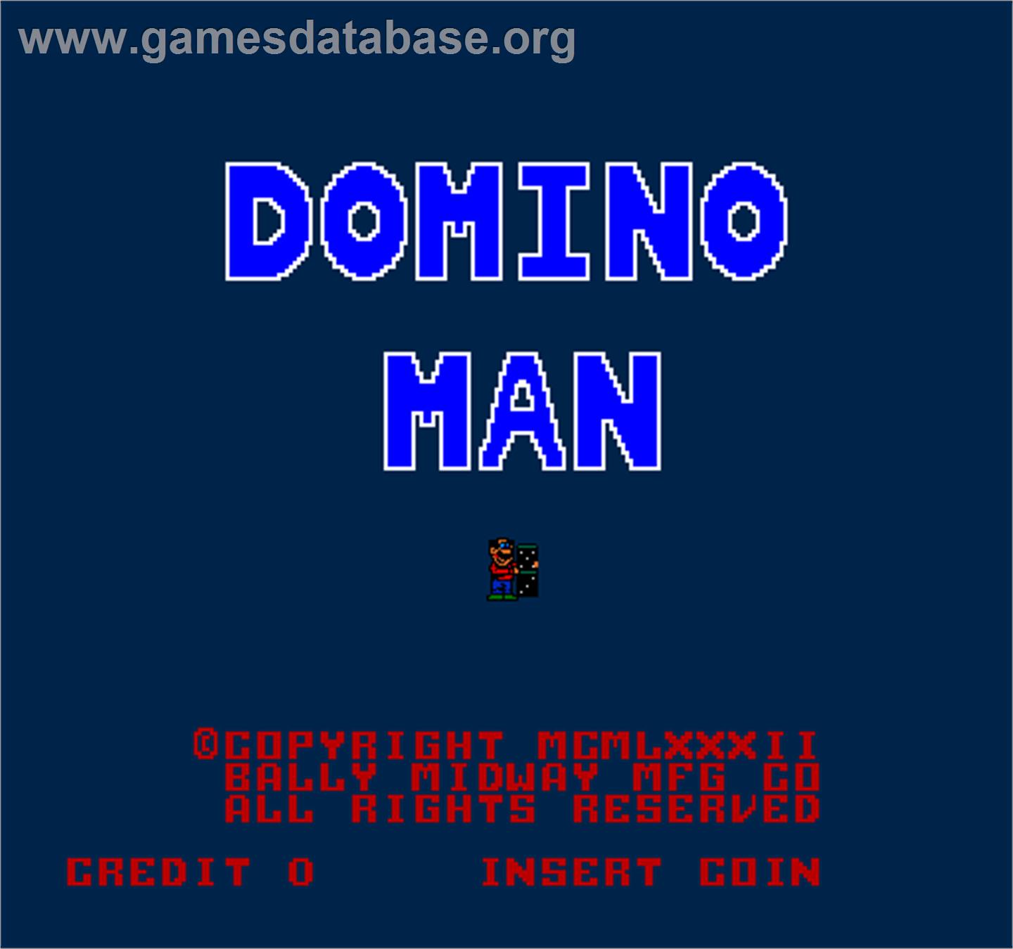 Domino Man - Arcade - Artwork - Title Screen