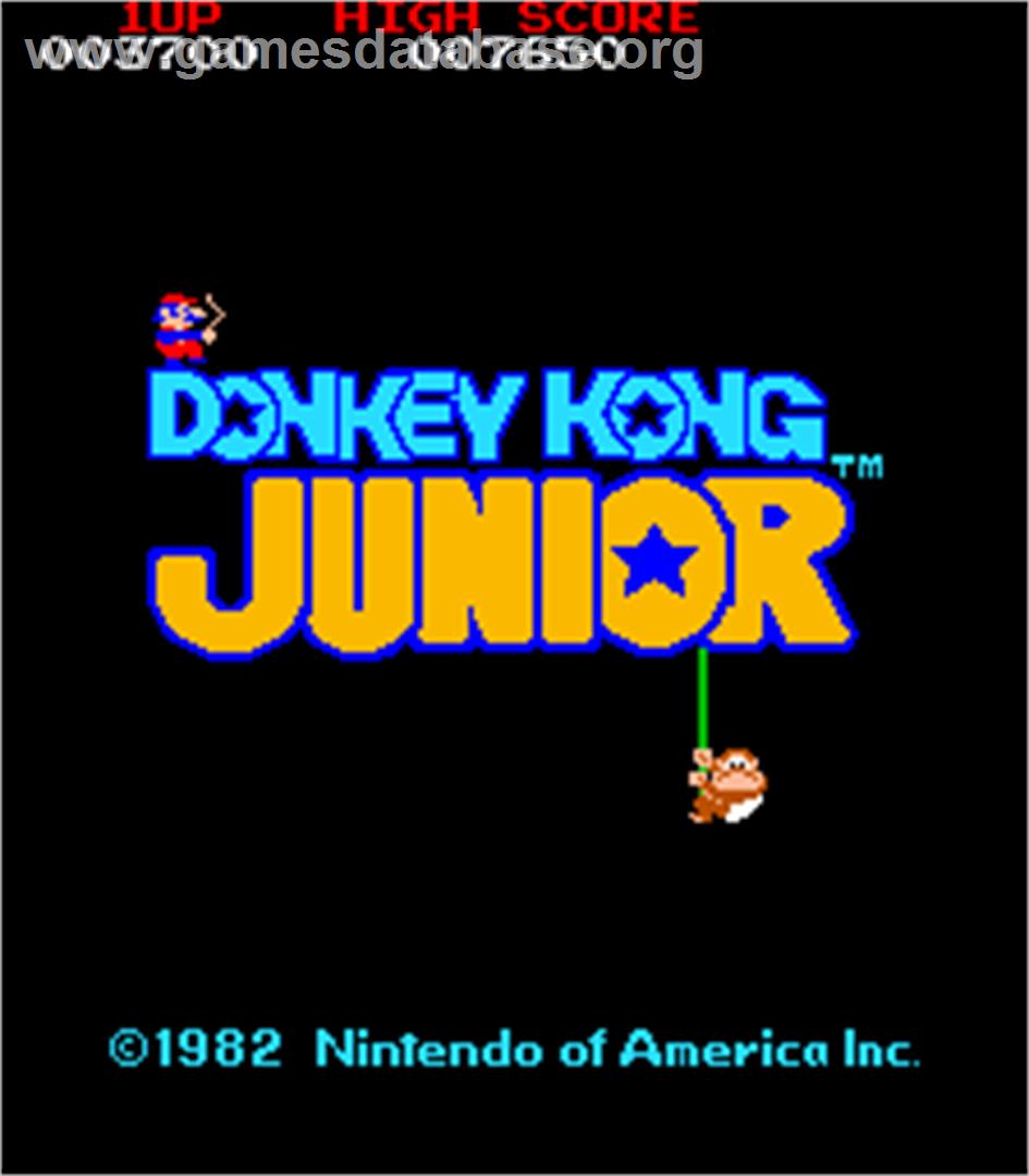 Donkey Kong Junior - Arcade - Artwork - Title Screen