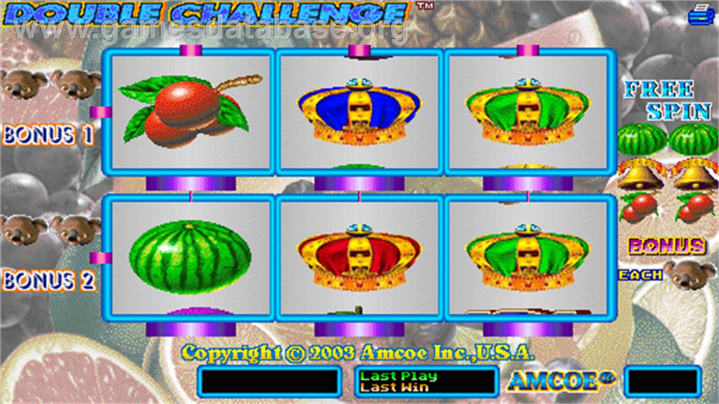 Double Challenge - Arcade - Artwork - Title Screen